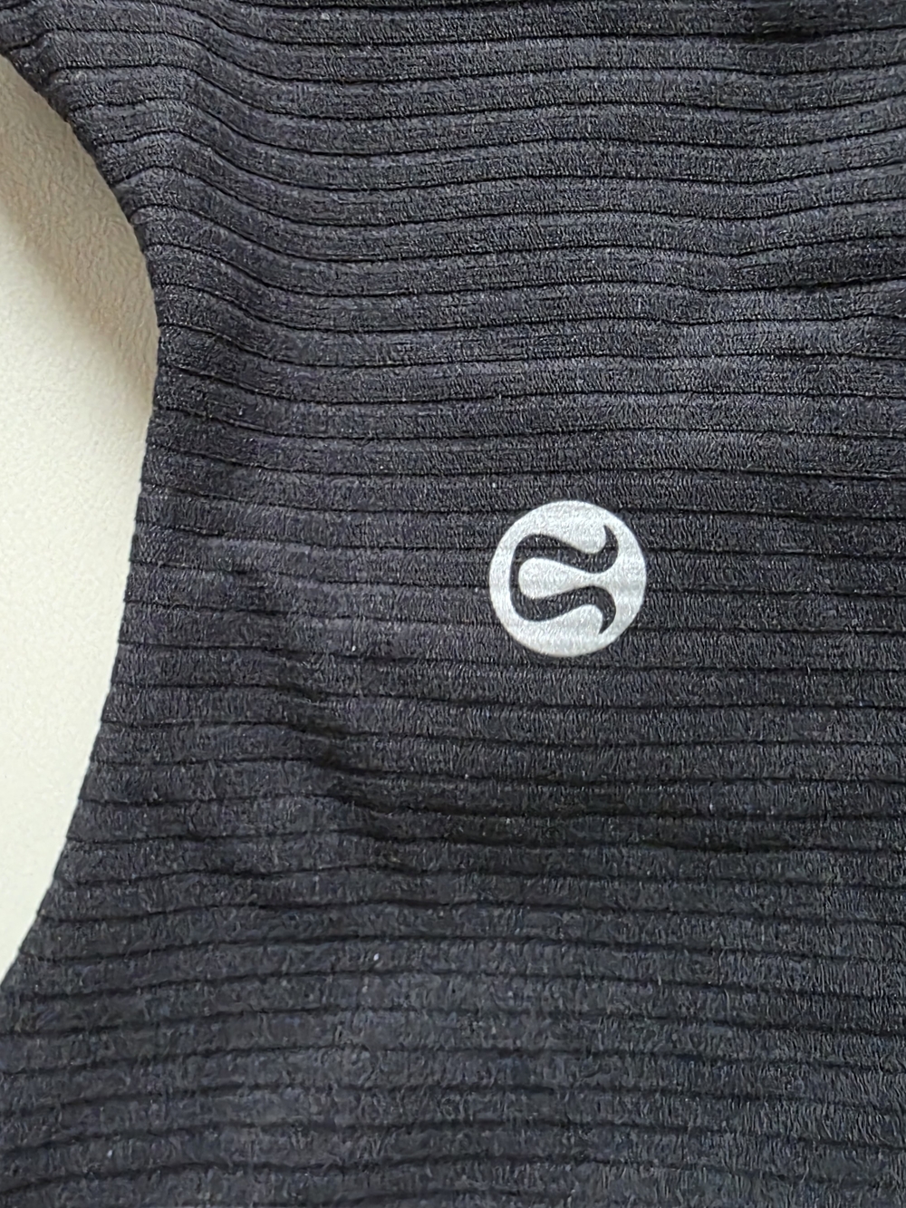 Lululemon All It Takes Ribbed Nulu V-Neck Long Sleeve Top Built In Bra - Black 4 - Picture 9 of 10